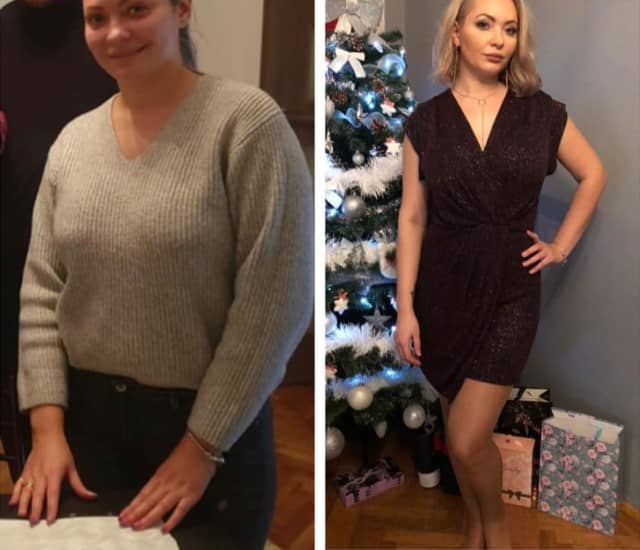 Before-and-after comparison from 90daydiet.org